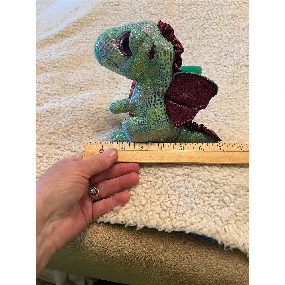 Ty Beanie Boos Cinder the Green‎ Dragon Plush Toy 6